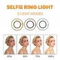 SHINING STAR 3" LED Ring Light Selfie Phone Stand Live Video Dimmable Makeup