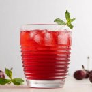 6-Set Water Glass - 345 ml, Lined Glass, Transparent