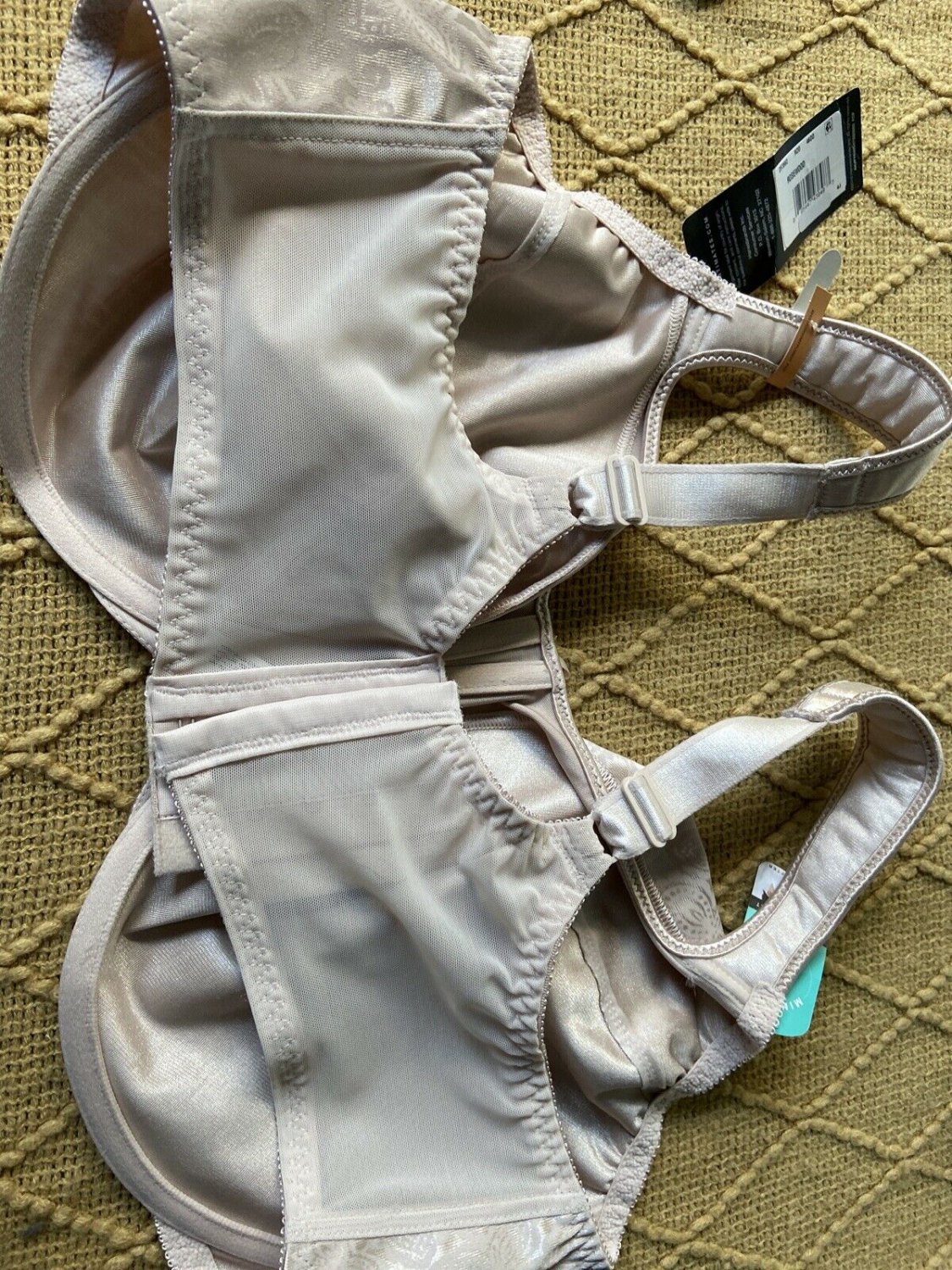 942X04 Bali 3562 Satin Tracings Minimizer Underwire Bra 46DD Rosewood