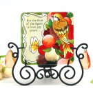 4-inch Handpaint glass panel for Desktop Decoration and Candle Holder