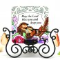 4-inch Handpaint glass panel for Desktop Decoration and Candle Holder