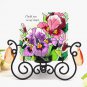 4-inch Handpaint glass panel for Desktop Decoration and Candle Holder