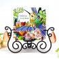4-inch Handpaint glass panel for Desktop Decoration and Candle Holder