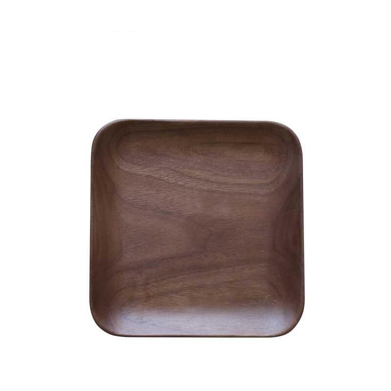 walnut wood candy/cake plate coffee salver