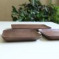 walnut wood candy/cake plate coffee salver