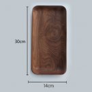 Walnut wood rectangle serving tray tea tray