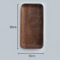 Walnut wood rectangle serving tray tea tray