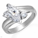 Cubic Zirconia ring set in Sterling Silver