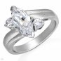 Cubic Zirconia ring set in Sterling Silver