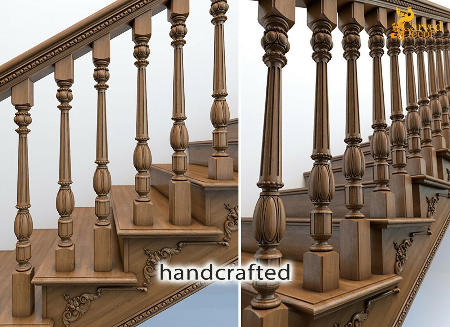 Decorative baluster hardware designs - Stair parts