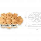 Decorative hand carved wood medallion for interior (10 pc.)