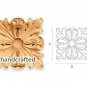 Custom made hand carved wood medallion wall art (10 pc.)