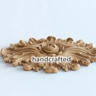 Unfinished carved wood medallion for cabinets (10 pc.)