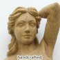 Carved wood pair corbels Caryatid, Woman carving, for Fireplace Surround, mantel