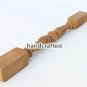 Architectural wood stair newel post design - Wooden stair parts (Set of 2)