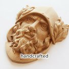 SET OF 10 Dionysus Hand-carved Mask Reproduction Ancient Greek Oak Quality