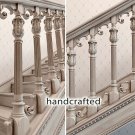 Decorative Carved wood Balusters for Stairs (10 pieces)
