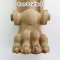 Unfinished Oak Stair Post for staircase (Set of 2) hand carved wood