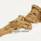 Carved wood pair corbel Bacchus, dionysus, carved Decor for wine cellar