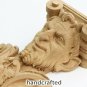 Carved wood pair corbel Bacchus, dionysus, carved Decor for wine cellar
