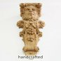 Carved wood pair corbel Bacchus, dionysus, carved Decor for wine cellar