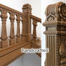 Victorian wooden spindles designs - Stair parts (10 pc.)
