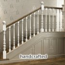 Victorian Banister Newel Post for Staircase (Set of 2) hand carved wood