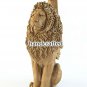 Lion Newel Post, Wood carved sculpture, Staircase Column Post