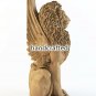 Lion Newel Post, Wood carved sculpture, Staircase Column Post
