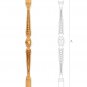 Carved baluster hardware designs - Stair parts (10 pc.)