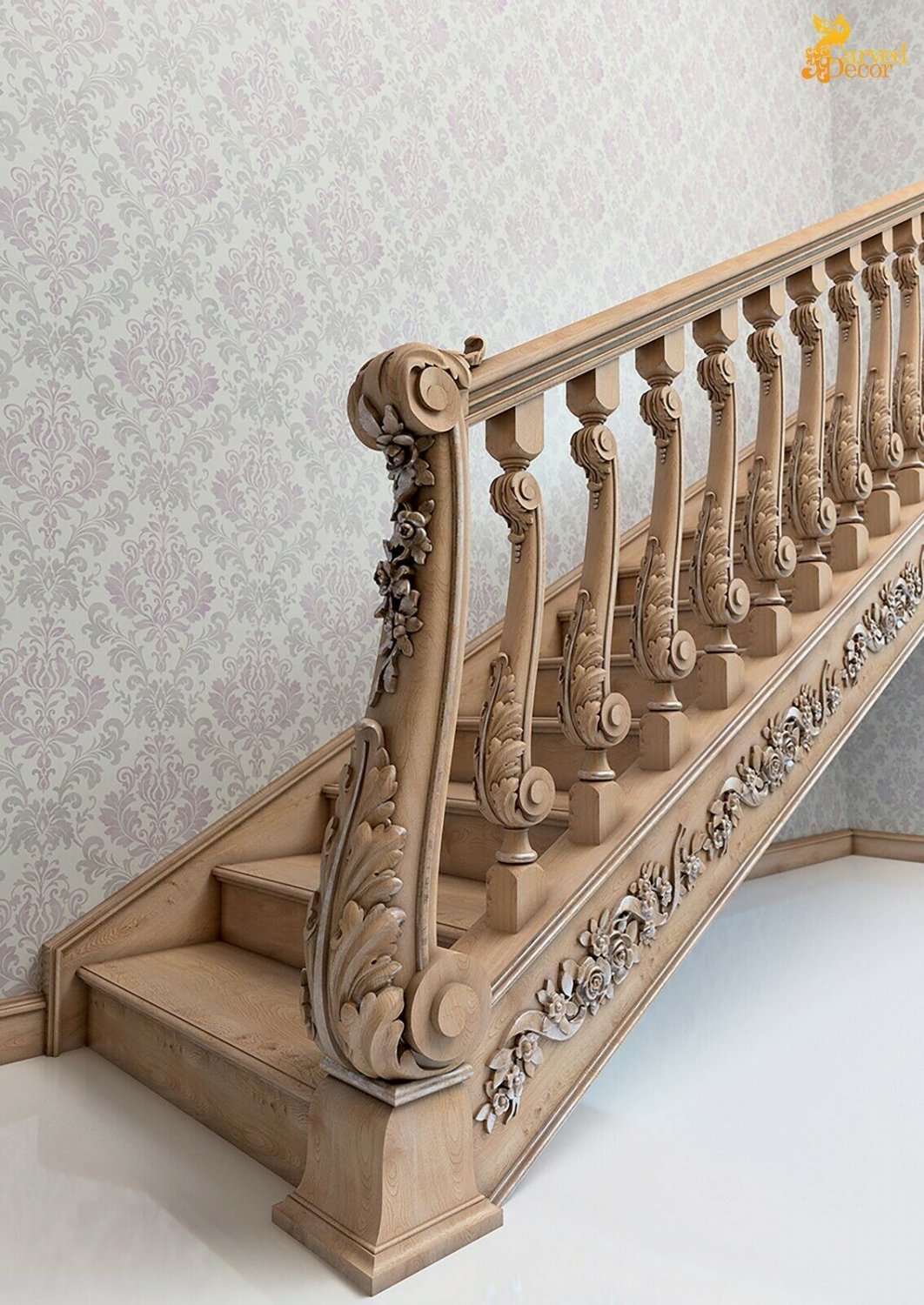 Victorian stair baluster parts designs Stair parts (10 pc.)