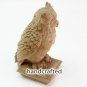 Carved wood finial Owl wood Owl carving statue newel post top cap