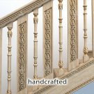 Carved oak balusters designs - Stair parts (10 pc.)