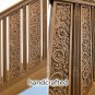Custom made stair banister and spindles for sale - Stair parts (10 pc.)