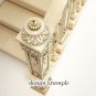 High quality carved box newel post, Salvage staircase from oak or beech