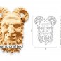 SET OF 10 Satyr High Quality Decor Reproduction Carved Mask Greek Unique Wood