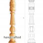 Decorative Wood Newel Posts for Staircase (Set of 2) hand carved wood