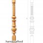 Custom Made Exterior Newel Post Stair (Set of 2) hand carved wood