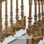 Custom Made Exterior Newel Post Stair (Set of 2) hand carved wood
