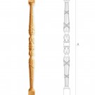 Custom made oak stair balusters designs - Stair parts (10 pc.)