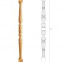 Custom made oak stair balusters designs - Stair parts (10 pc.)