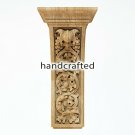 Carved wood corbels (SET OF 10), Unfinished carved wood brackets for cabinet