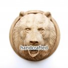 SET OF 10 Bear Hand-carved High Quality Mask Reproduction Rage Oak Beech Carving