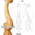 Architectural Exterior Newel Post for stair (Set of 2) hand carved wood