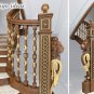 Decorative Globe Carved Newel Post Cap (Set of 10)