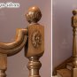Decorative Globe Carved Newel Post Cap (Set of 10)