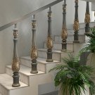 Unique oak stair spindles designs - Stair parts (10 pc.)