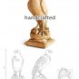 Wooden decorative newel post cap Hawk, wood carving statue Hawk, finial bird