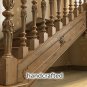 Ornamental Newel Design Newel posts stair (Set of 2) hand carved wood