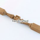 Custom made oak stair post for interior - Wooden stair parts (Set of 2)